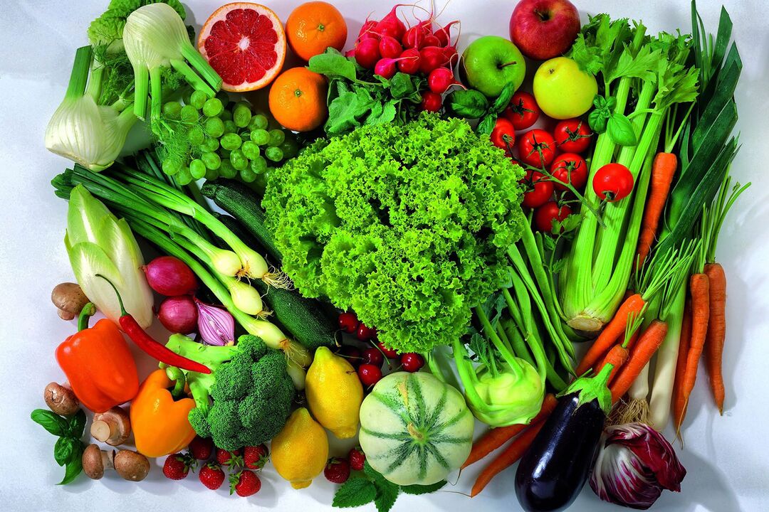 Verdure e frutta per la potenza
