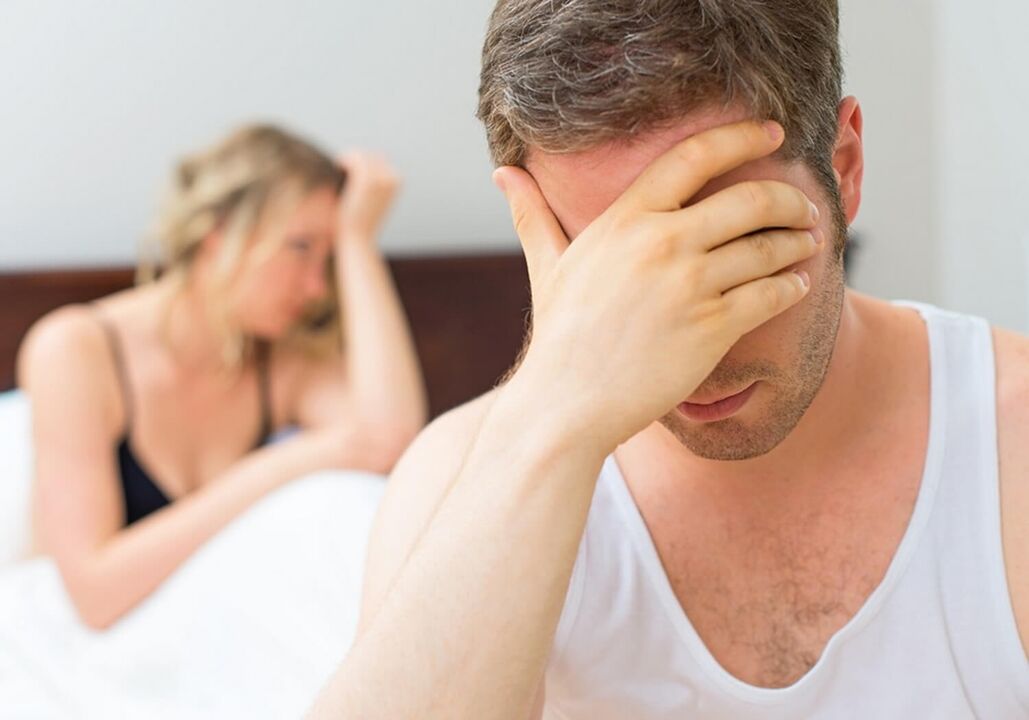 Un uomo con scarsa potenza, come aumentarla con le erbe